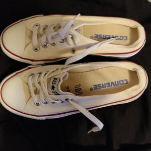 Sz 6.5 white Converse Mules